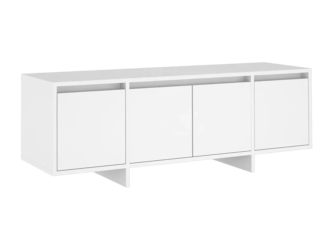 Meuble TV Blanc 120x30x40,5 cm Aggloméré BE86230