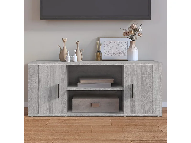 TV-Schrank,TV-Möbel Grau Sonoma 100x35x40 cm Holzwerkstoff -gkd738480