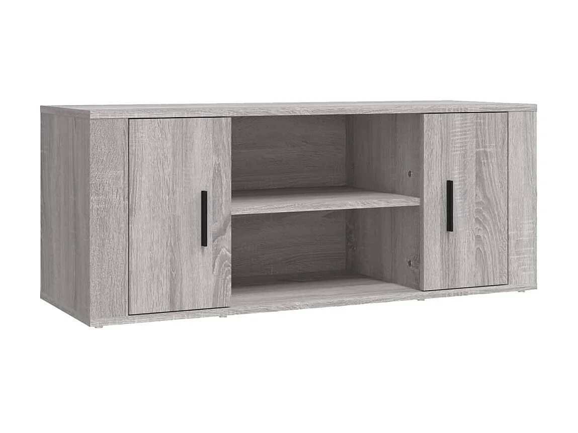 Meuble TV Sonoma gris 100x35x40 cm Bois d'ingénierie BE49137