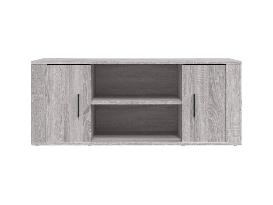 TV-Schrank,TV-Möbel Grau Sonoma 100x35x40 cm Holzwerkstoff -gkd738480