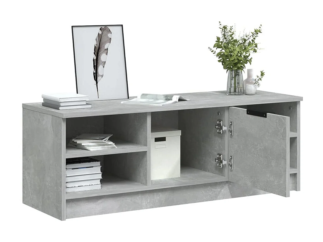 TV-Schrank,TV-Möbel Betongrau 102x35x36,5 cm Holzwerkstoff -gkd246990