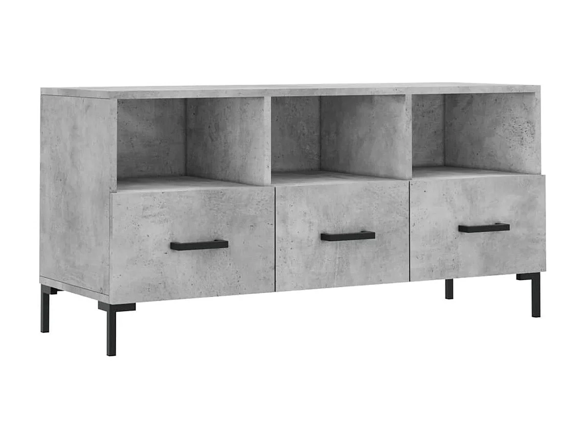 TV-Schrank,TV-Möbel Betongrau 102x36x50 cm Holzwerkstoff -gkd292254