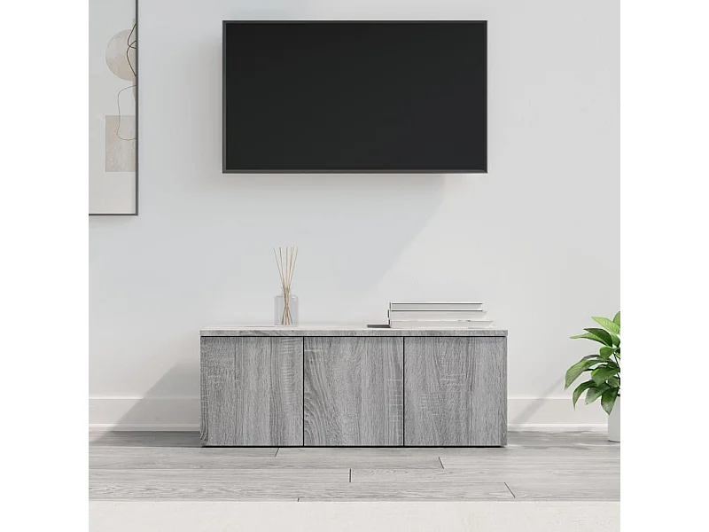 Móvel de TV 80x34x30 cm derivados de madeira cinzento sonoma PT768840