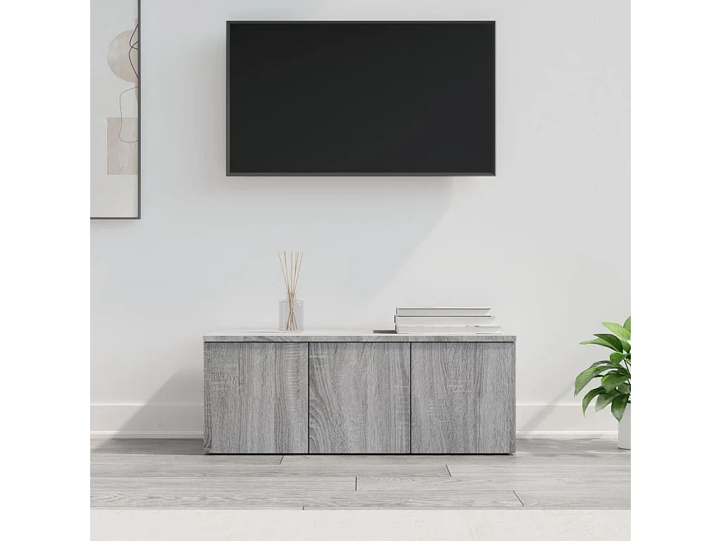 TV-Schrank,TV-Möbel Grau Sonoma 80x34x30 cm Holzwerkstoff -gkd234357