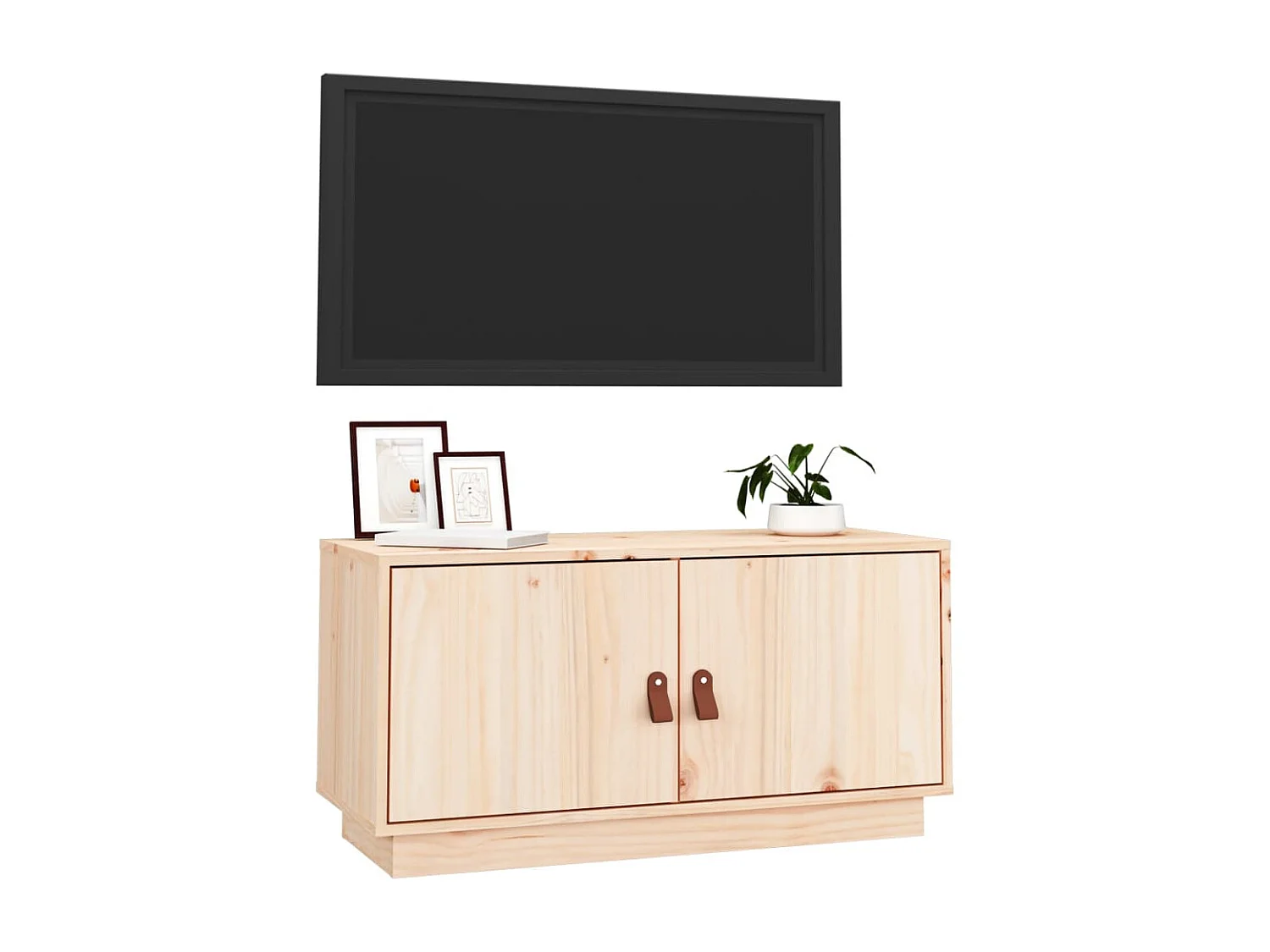 Meuble TV 80x34x40 cm Bois de pin massif BE35906