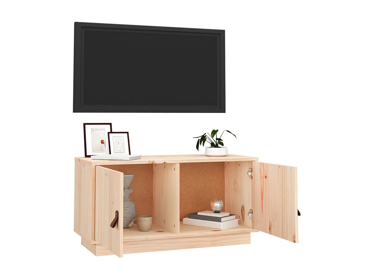 Meuble TV 80x34x40 cm Bois de pin massif BE35906