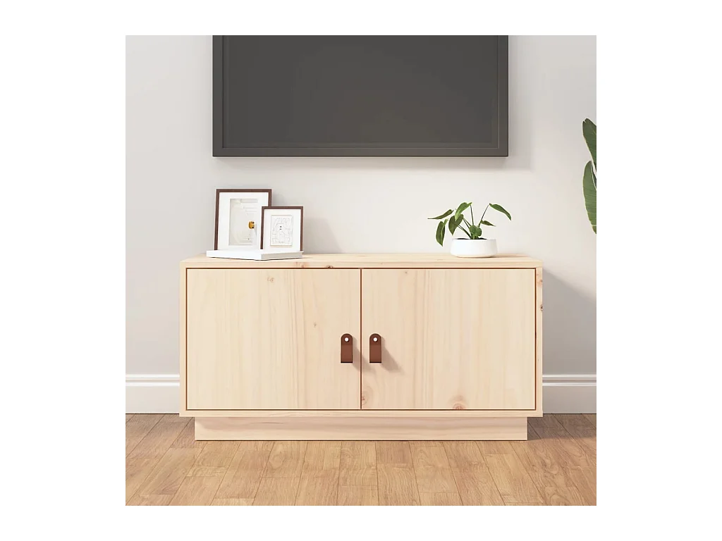 Meuble TV 80x34x40 cm Bois de pin massif BE35906