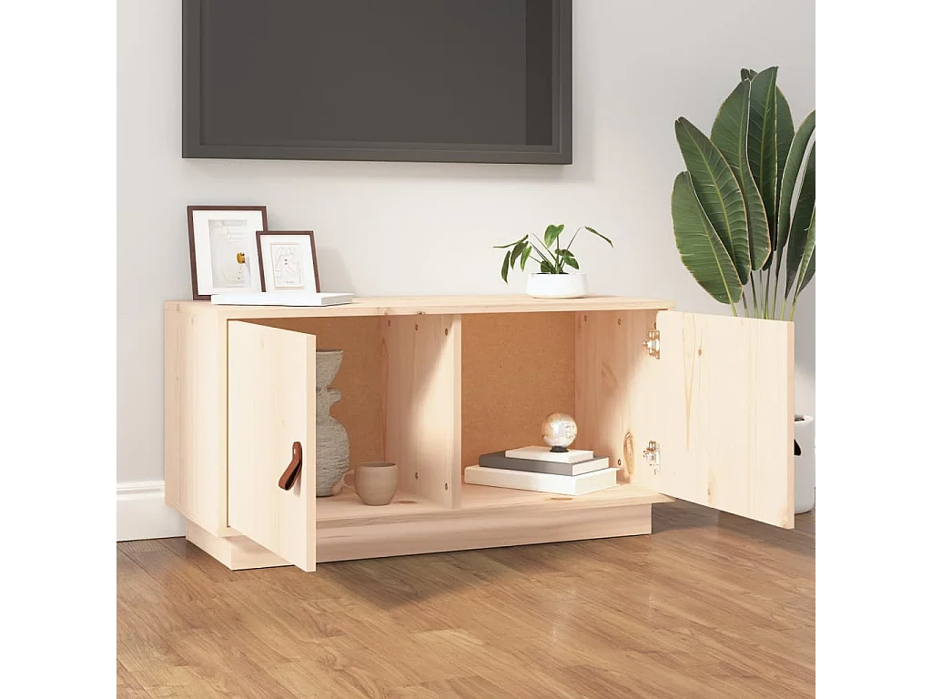 Meuble TV 80x34x40 cm Bois de pin massif BE35906
