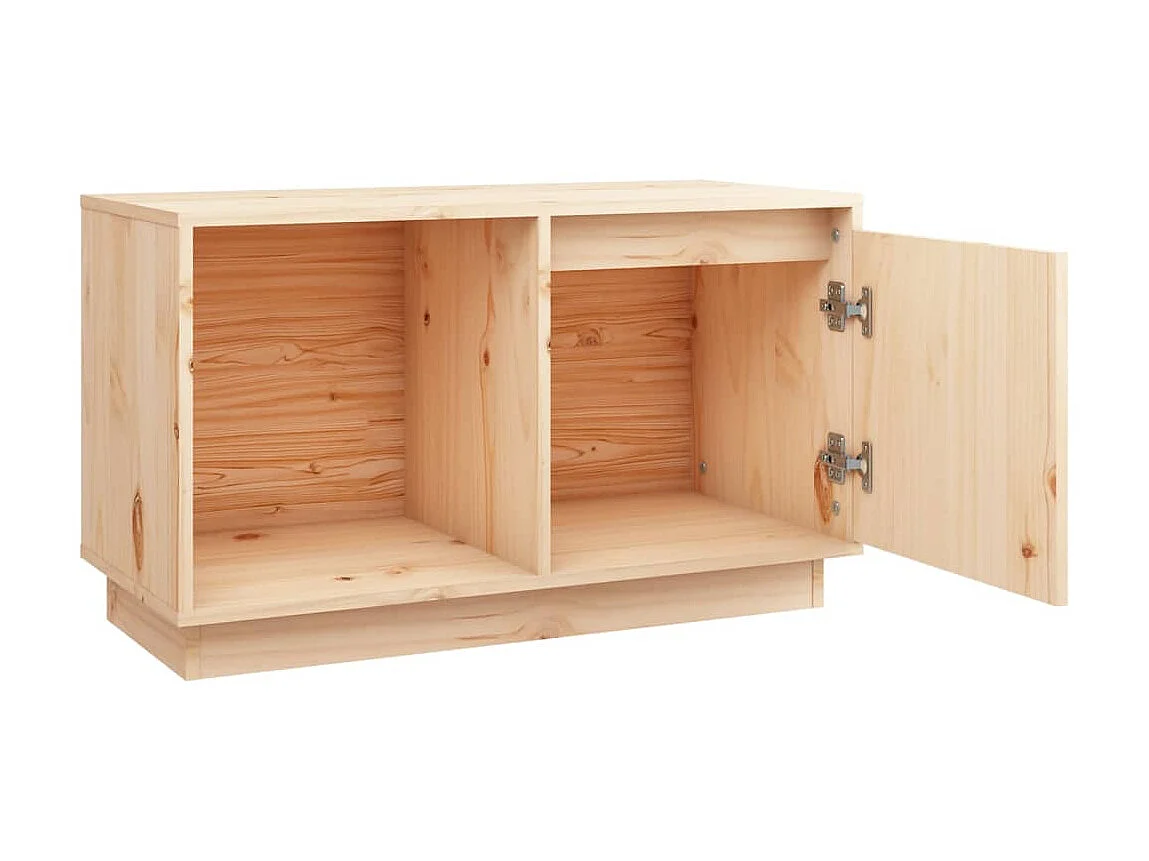 TV-Schrank,TV-Möbel 74x35x44 cm Massivholz Kiefer -gkd285787
