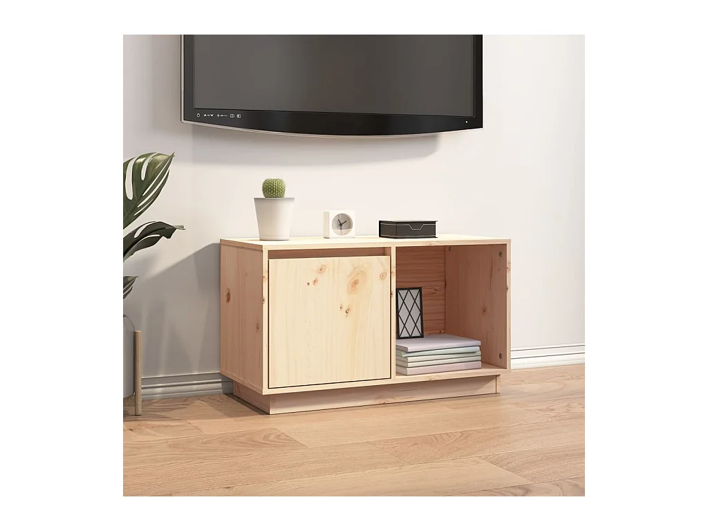 Tv-meubel 74x35x44 cm massief grenenhout NL232962