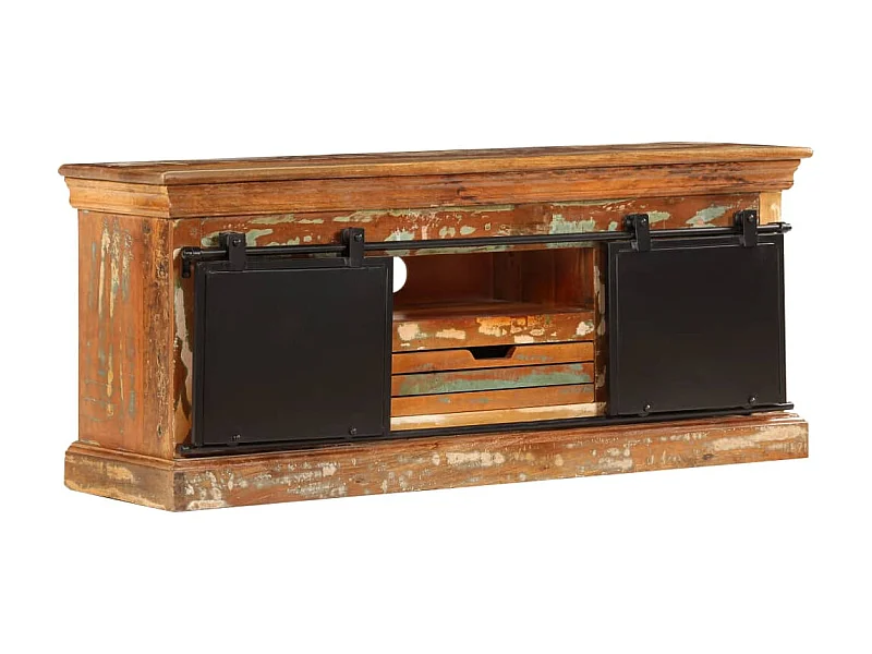 TV-Schrank,TV-Möbel 110x30x45 cm Altholz Massiv -gkd683443