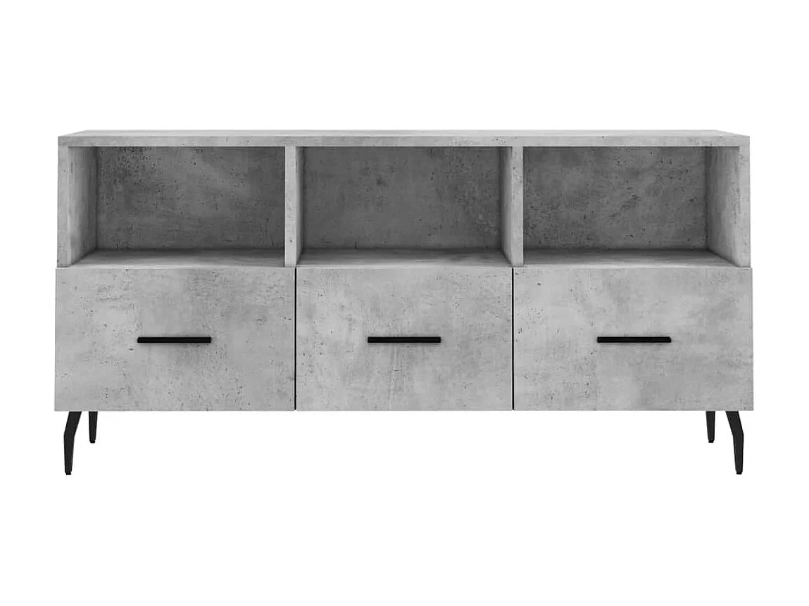 TV-Schrank,TV-Möbel Betongrau 102x36x50 cm Holzwerkstoff -gkd746071