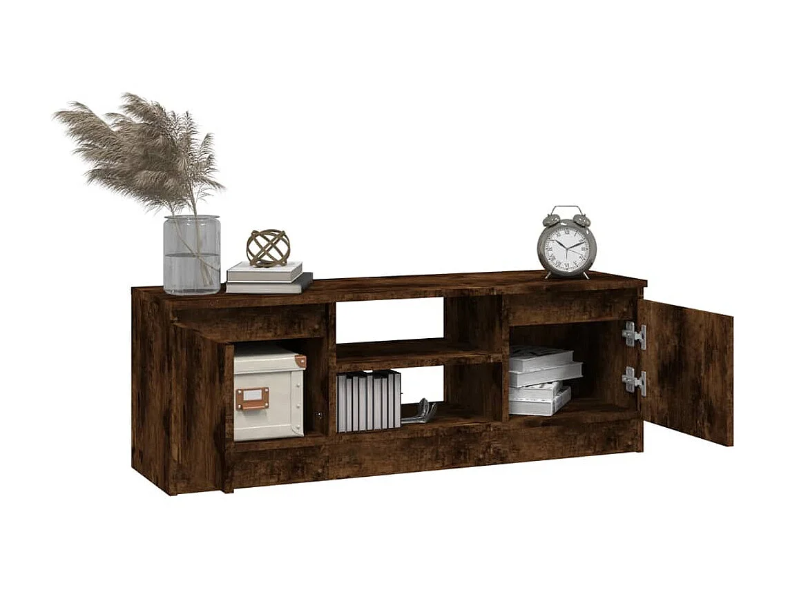 Móvel de TV com porta 102x30x36 cm carvalho fumado PT994638