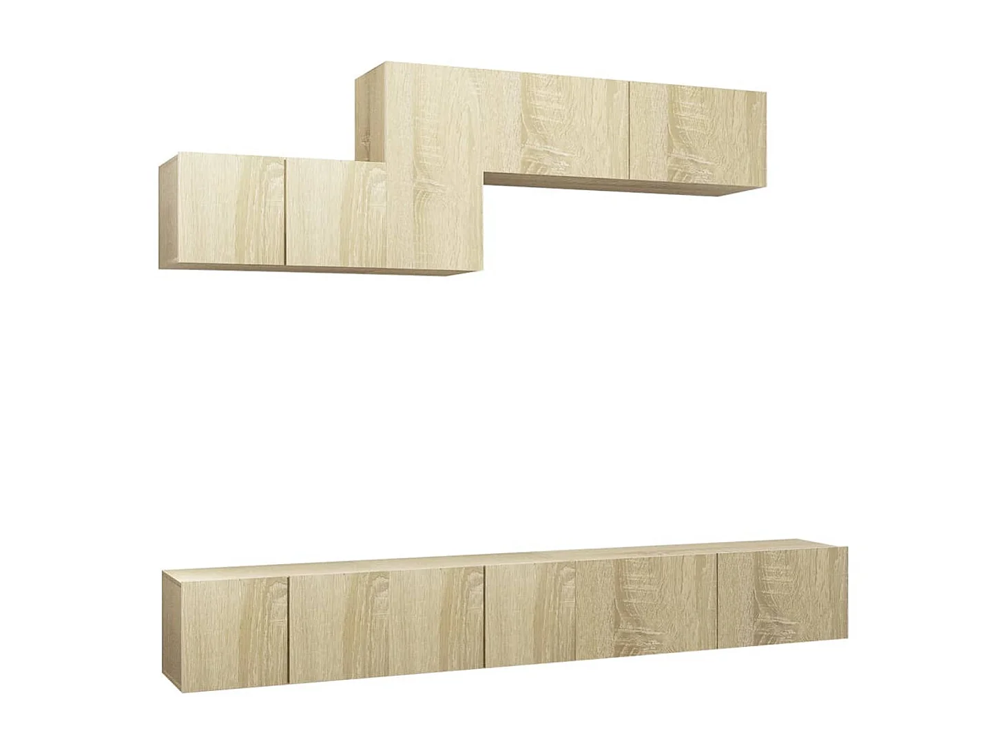 Set di Mobili Porta TV | Armadietti TV 6 pz Rovere Sonoma in Legno Multistrato