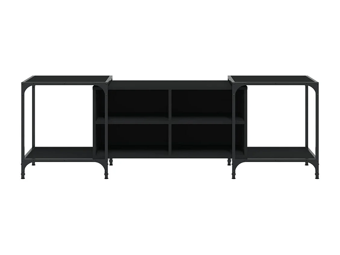 Móvel para TV 153x37x50 cm derivados de madeira preto PT441401