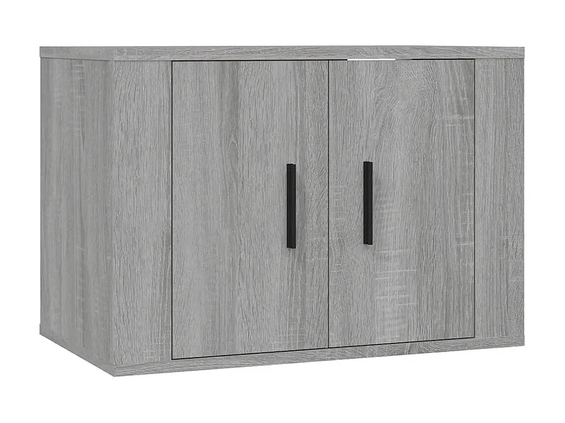 Set de muebles para TV 3 pzas madera contrachapada gris Sonoma ES96390