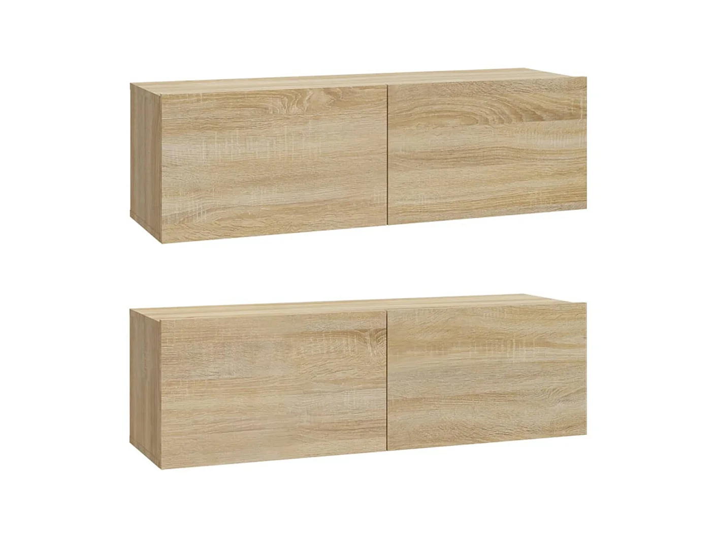 4-tlg. TV-Schrank-Set,TV-Möbel Sonoma-Eiche Holzwerkstoff -gkd895444