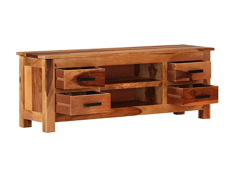 Meuble TV 110x30x40 cm Bois solide BE38200