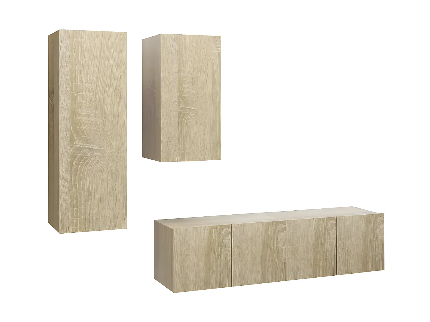 Ensemble de meubles TV 4 pcs Chêne sonoma Bois d'ingénierie BE42253