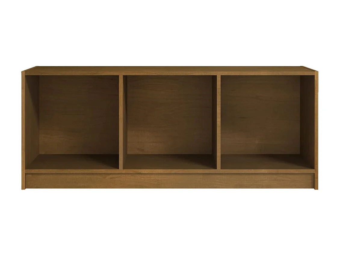 TV-Schrank,TV-Möbel Honigbraun 104x33x41 cm Massivholz Kiefer -gkd824653
