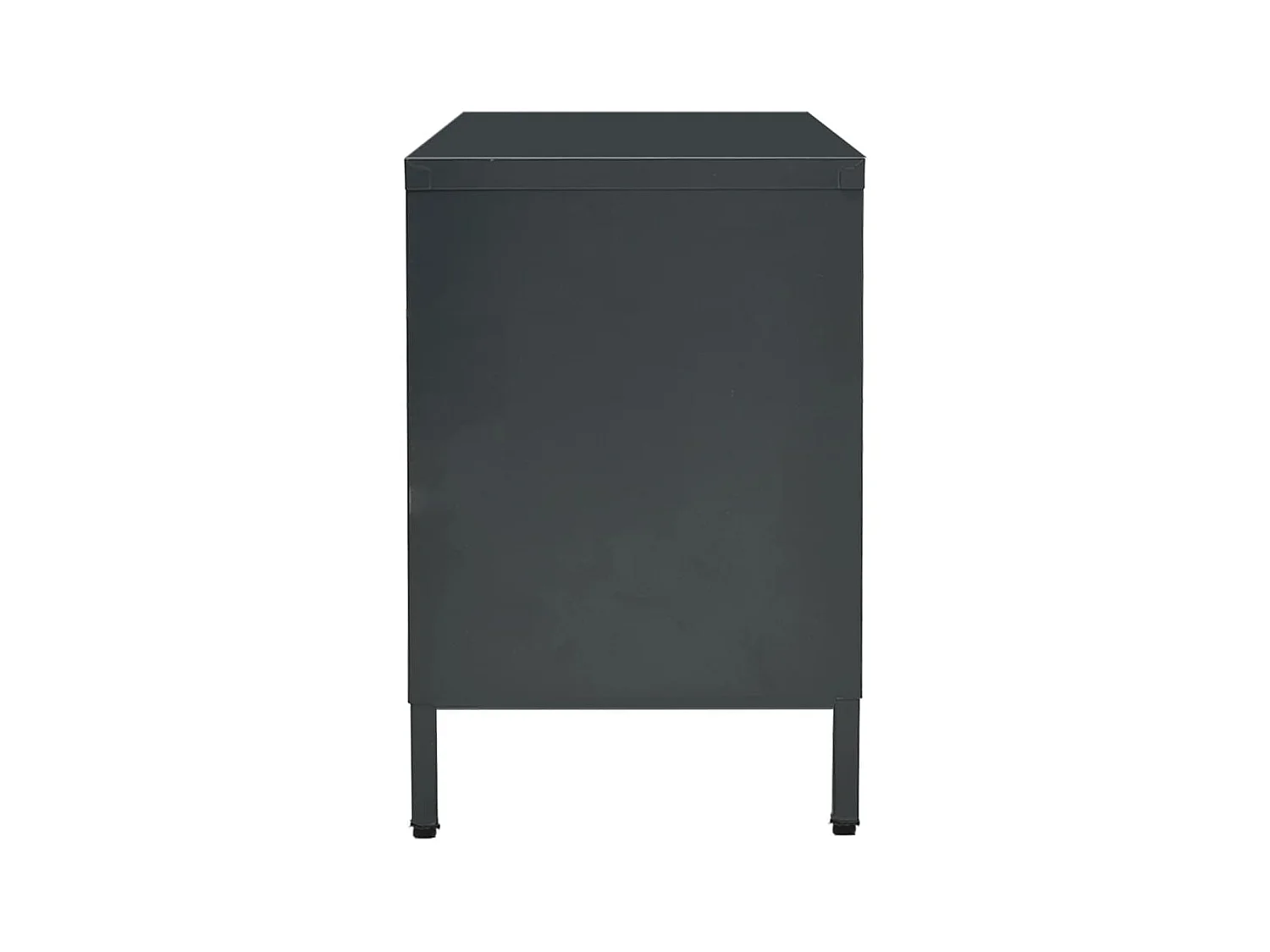 Mueble para el televisor acero y vidrio gris antracita 105x35x52 cm ES10030
