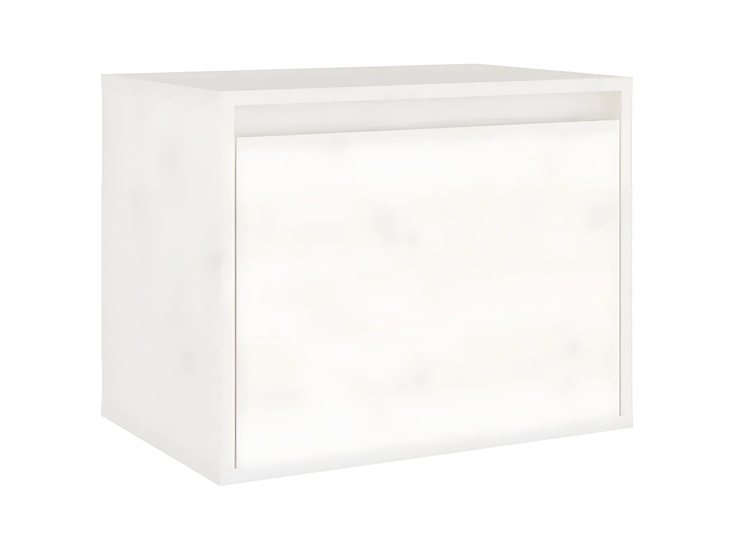 3 pcs Meubles TV Blanc Bois massif de pin BE16736