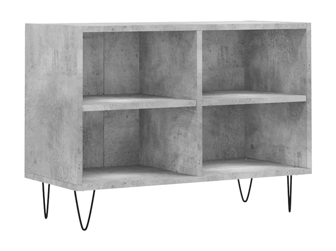TV-Schrank,TV-Möbel Betongrau 69,5x30x50 cm Holzwerkstoff -gkd66018