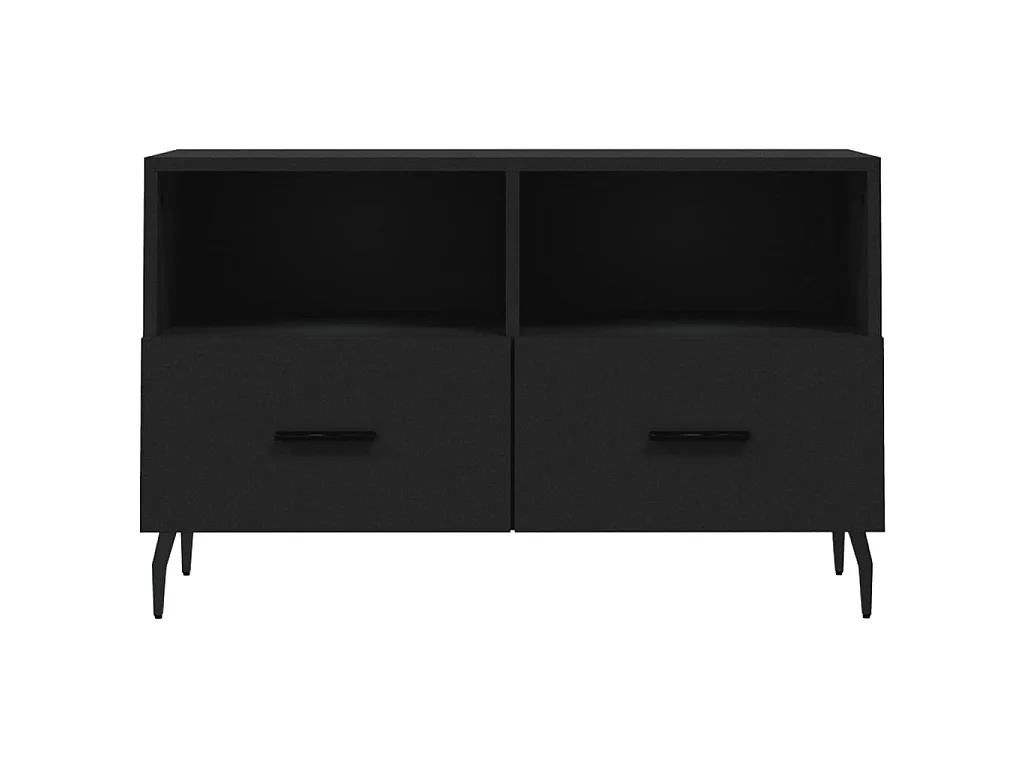 TV-Schrank,TV-Möbel Schwarz 80x36x50 cm Holzwerkstoff -gkd724618