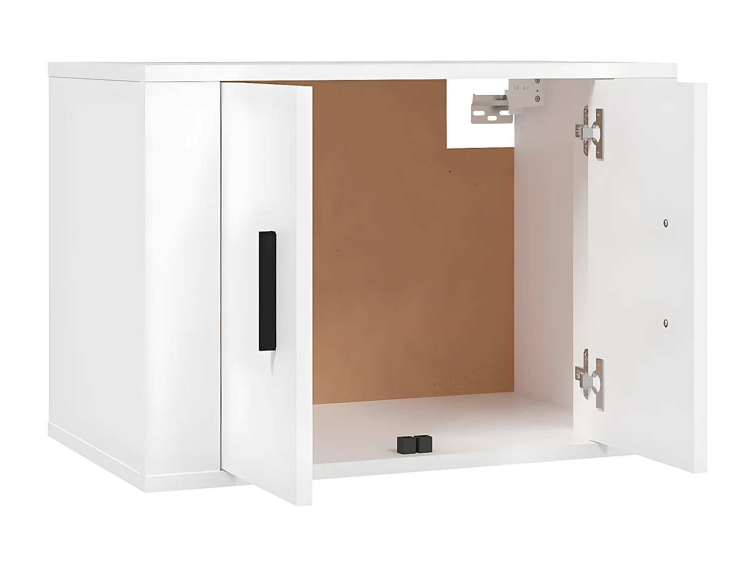 Conjunto móveis de TV 3 pcs madeira processada branco PT565647