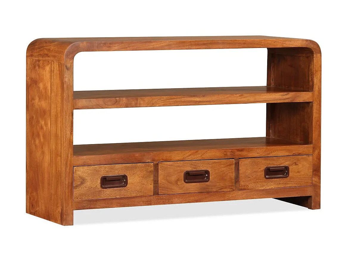 Meuble TV Bois d'acacia solide 90 x 30 x 55 cm BE21803