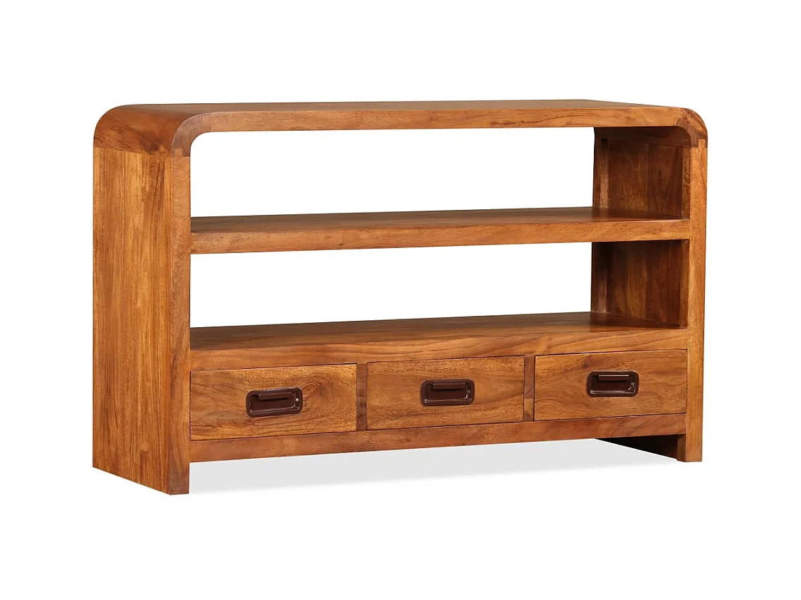 TV-Schrank,TV-Möbel Massivholz Akazie 90x30x55 cm -gkd102188