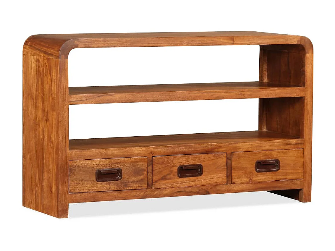 Móvel de TV madeira de acácia maciça 90x30x55 cm PT520947