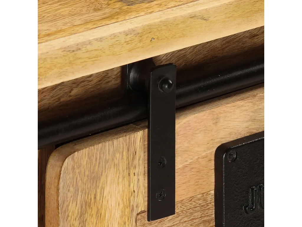 Meuble TV 90x35x40 cm Bois massif de manguier BE43779