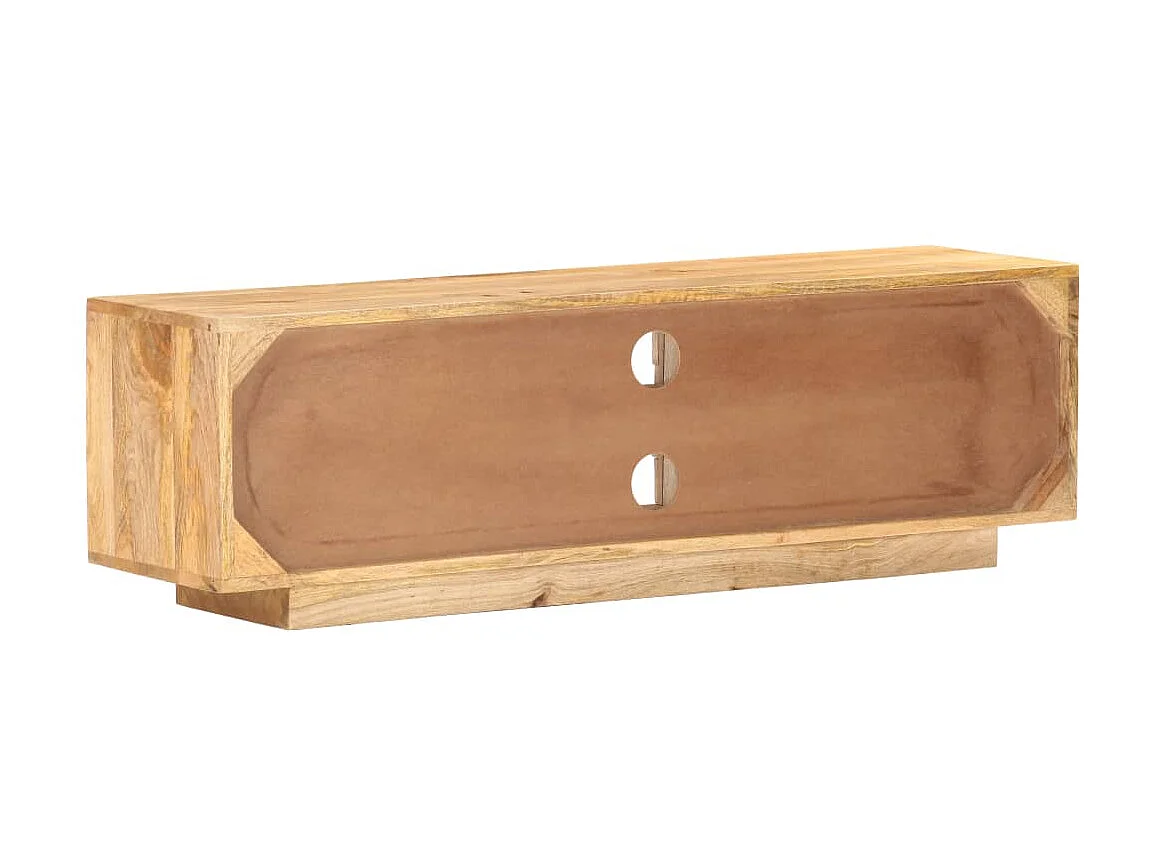 Meuble TV 116x30x35 cm Bois de manguier solide BE35958