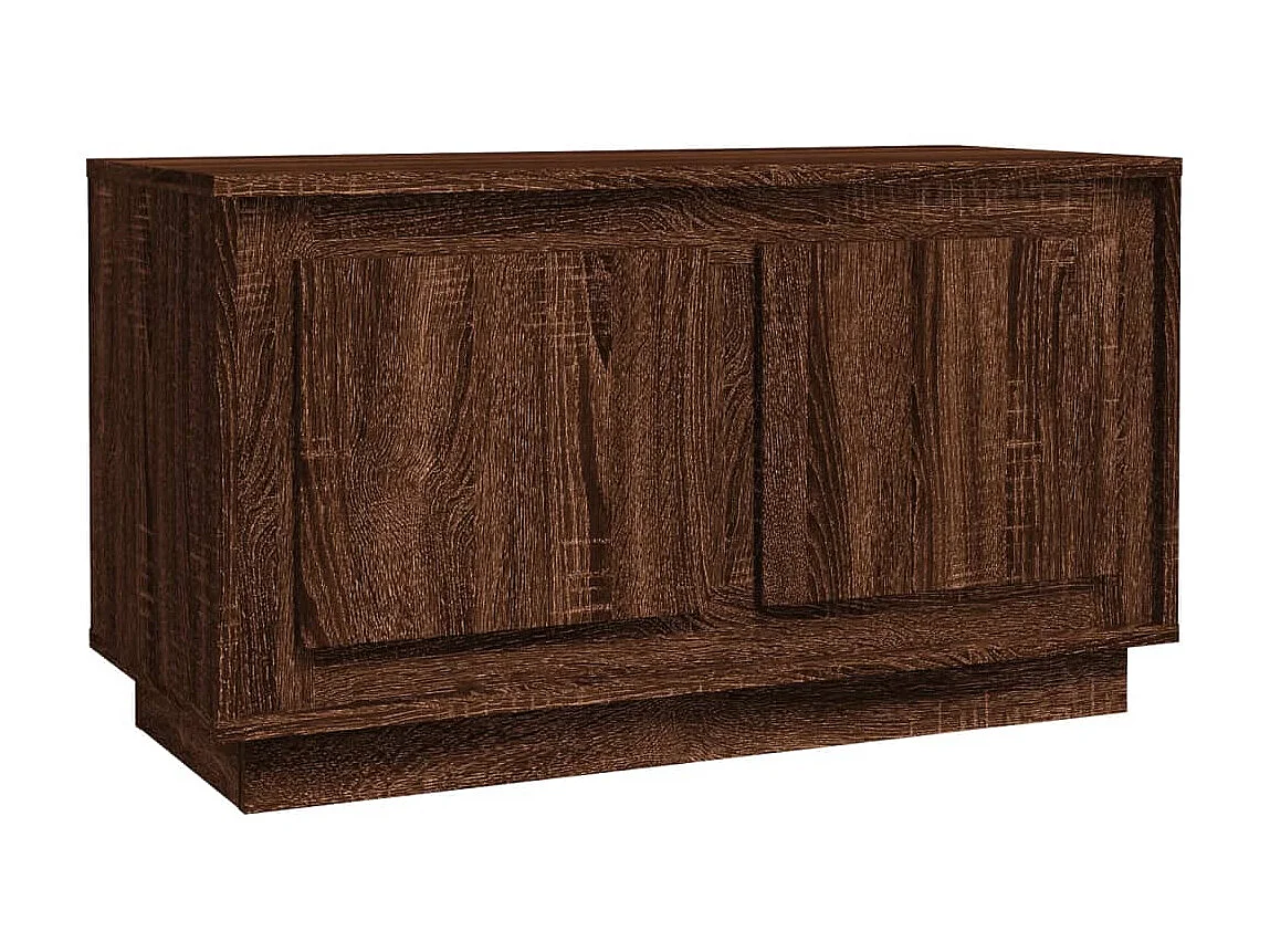 Meuble TV chêne marron 80x35x45 cm bois d'ingénierie BE30165