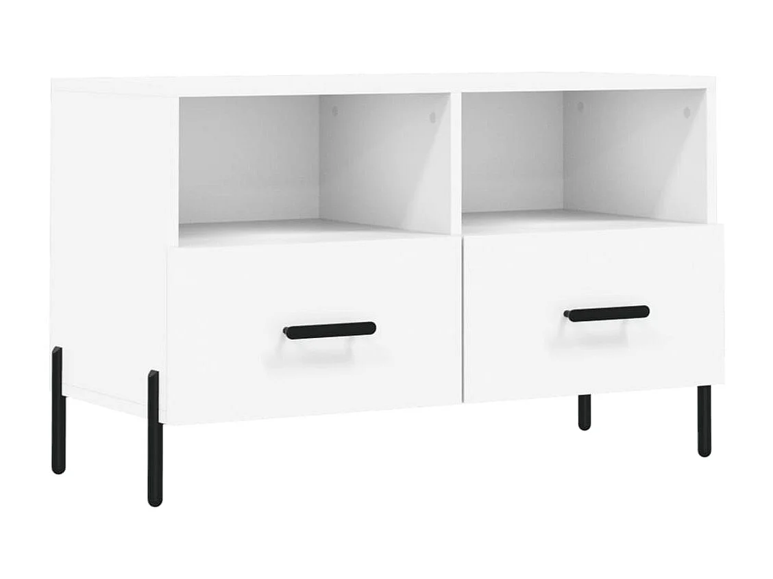 Mueble para TV madera contrachapada blanco 80x36x50 cm ES84524
