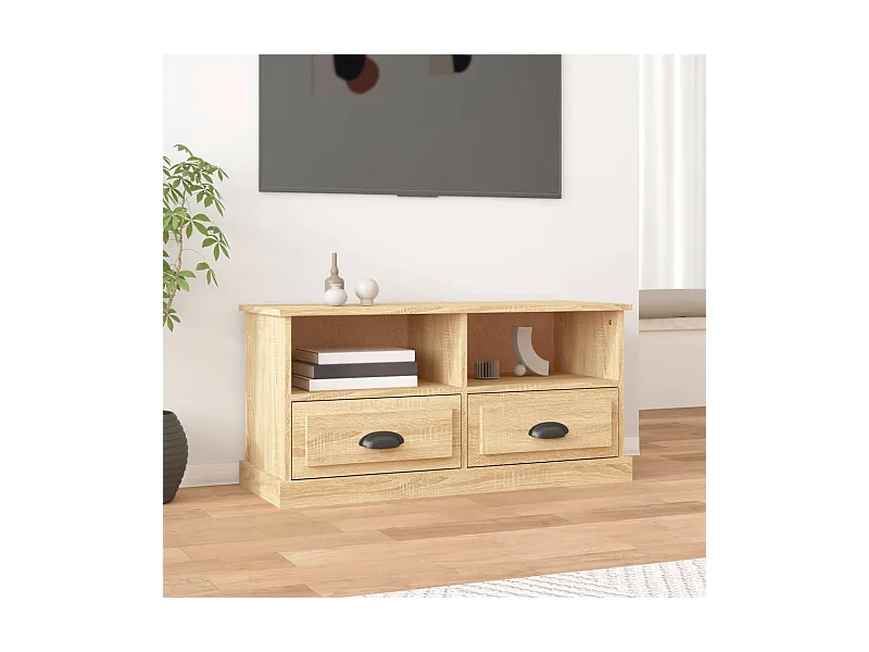 TV-Schrank,TV-Möbel Sonoma-Eiche 93x35,5x45 cm Holzwerkstoff -gkd957823
