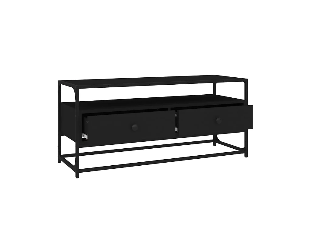 TV-Schrank,TV-Möbel Schwarz 100x35x45 cm Holzwerkstoff -gkd751529