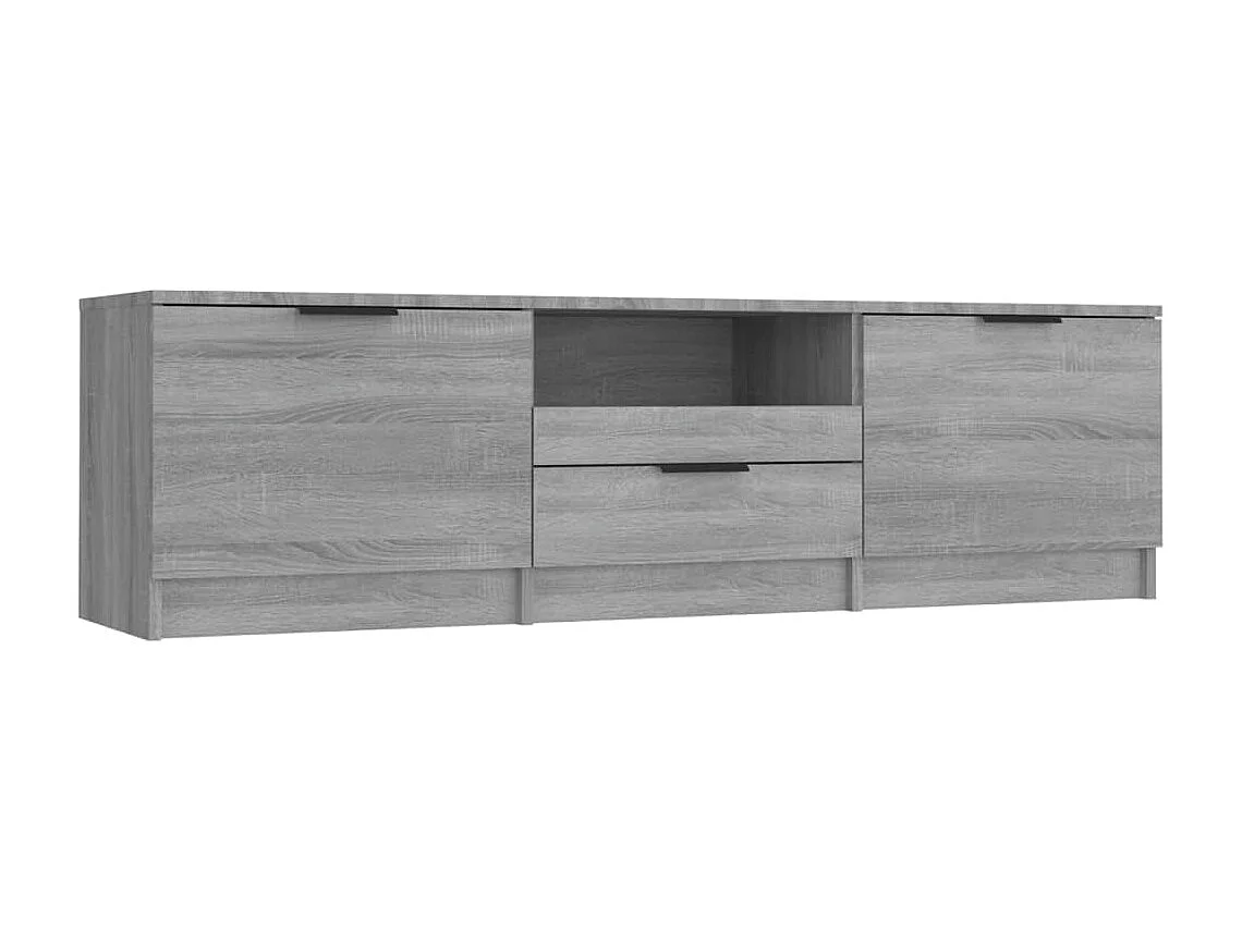 Meuble TV Sonoma gris 140x35x40 cm Bois d'ingénierie BE51247