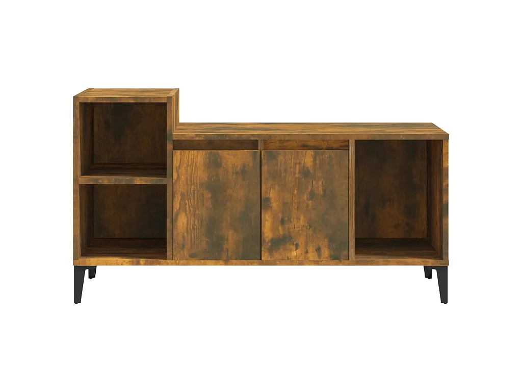 Meuble TV Chêne fumé 100x35x55 cm Bois d'ingénierie BE38109