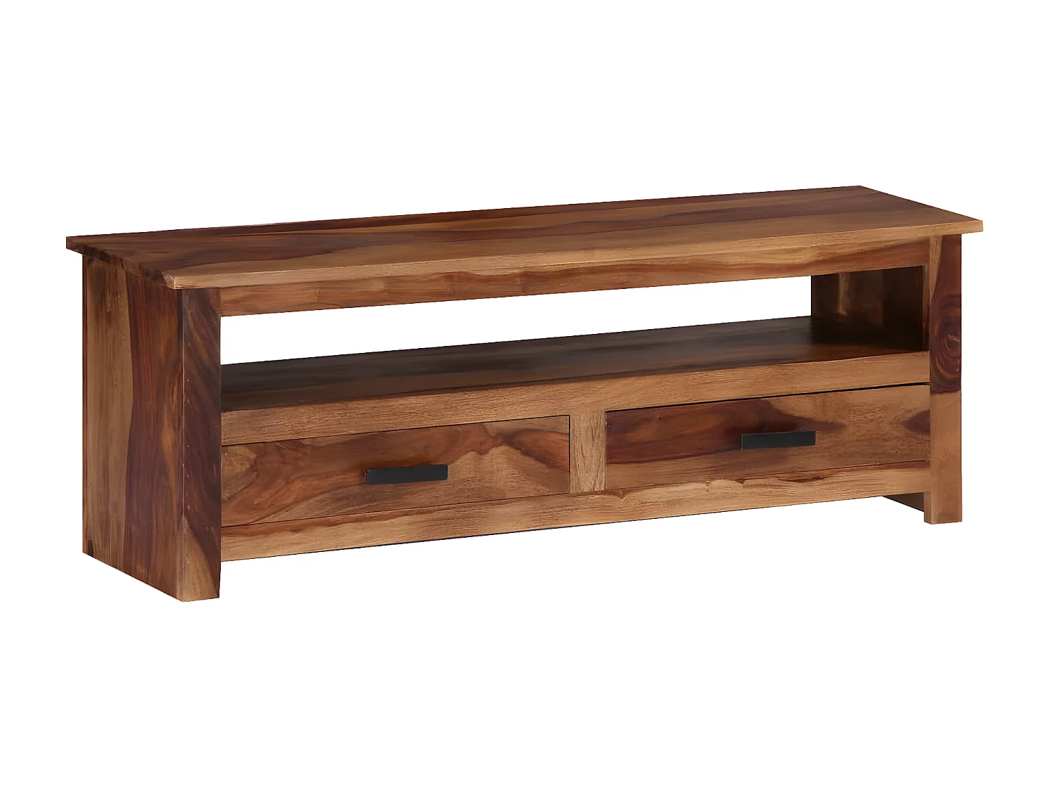 Meuble TV 118x30x40 cm Bois massif BE34107