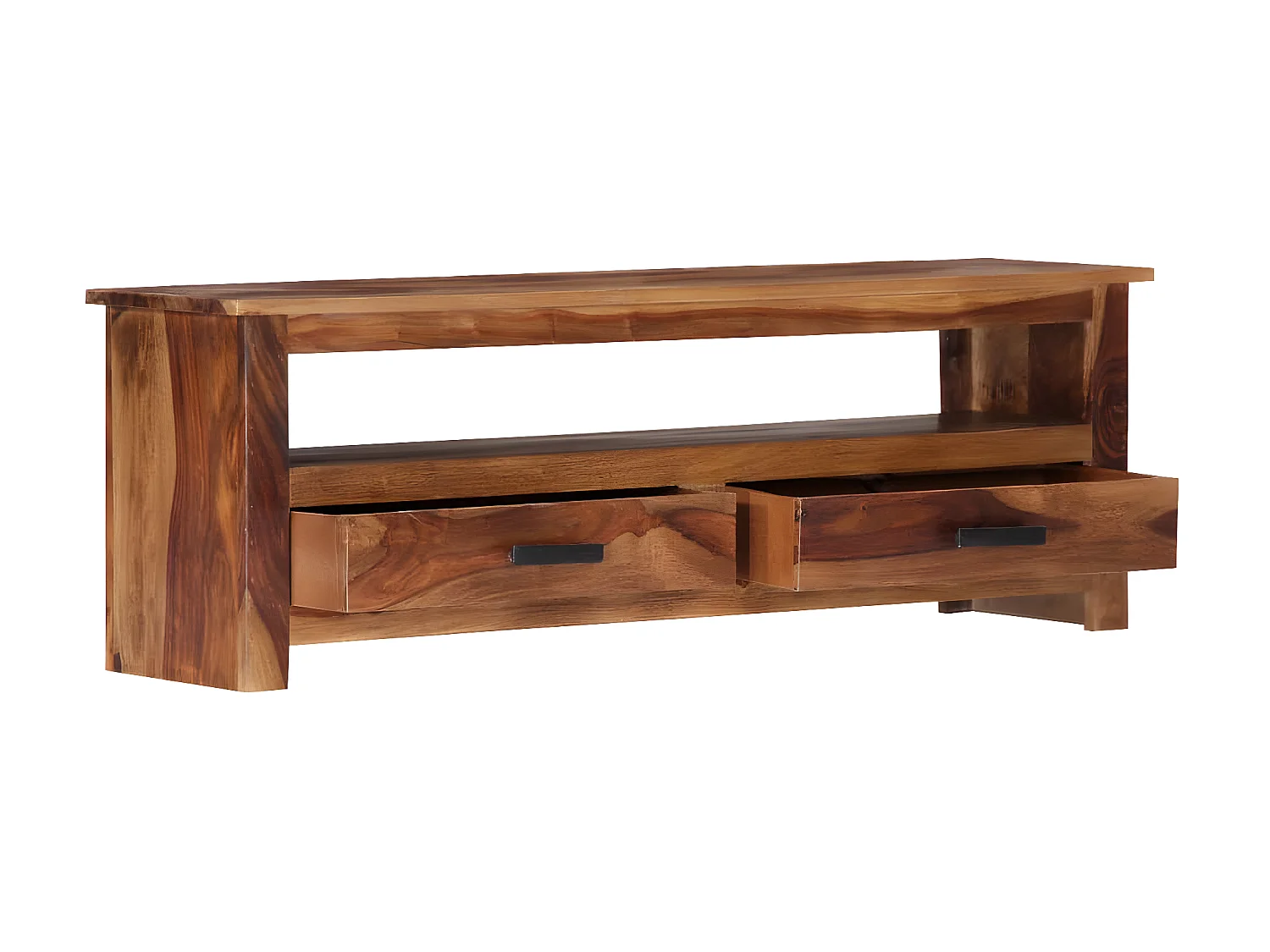 Meuble TV 118x30x40 cm Bois massif BE34107
