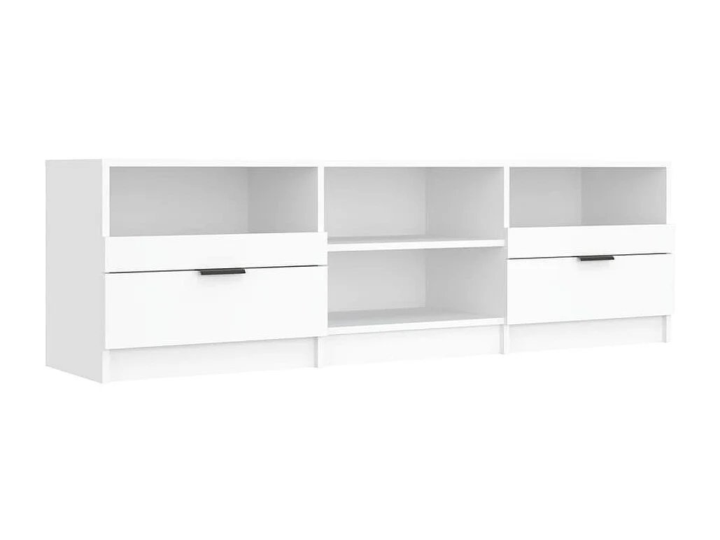 Meuble TV Blanc 150x33,5x45 cm Bois d'ingénierie BE43606