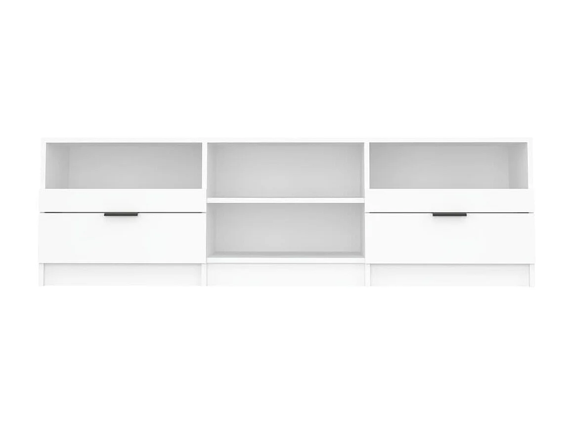 Meuble TV Blanc 150x33,5x45 cm Bois d'ingénierie BE43606
