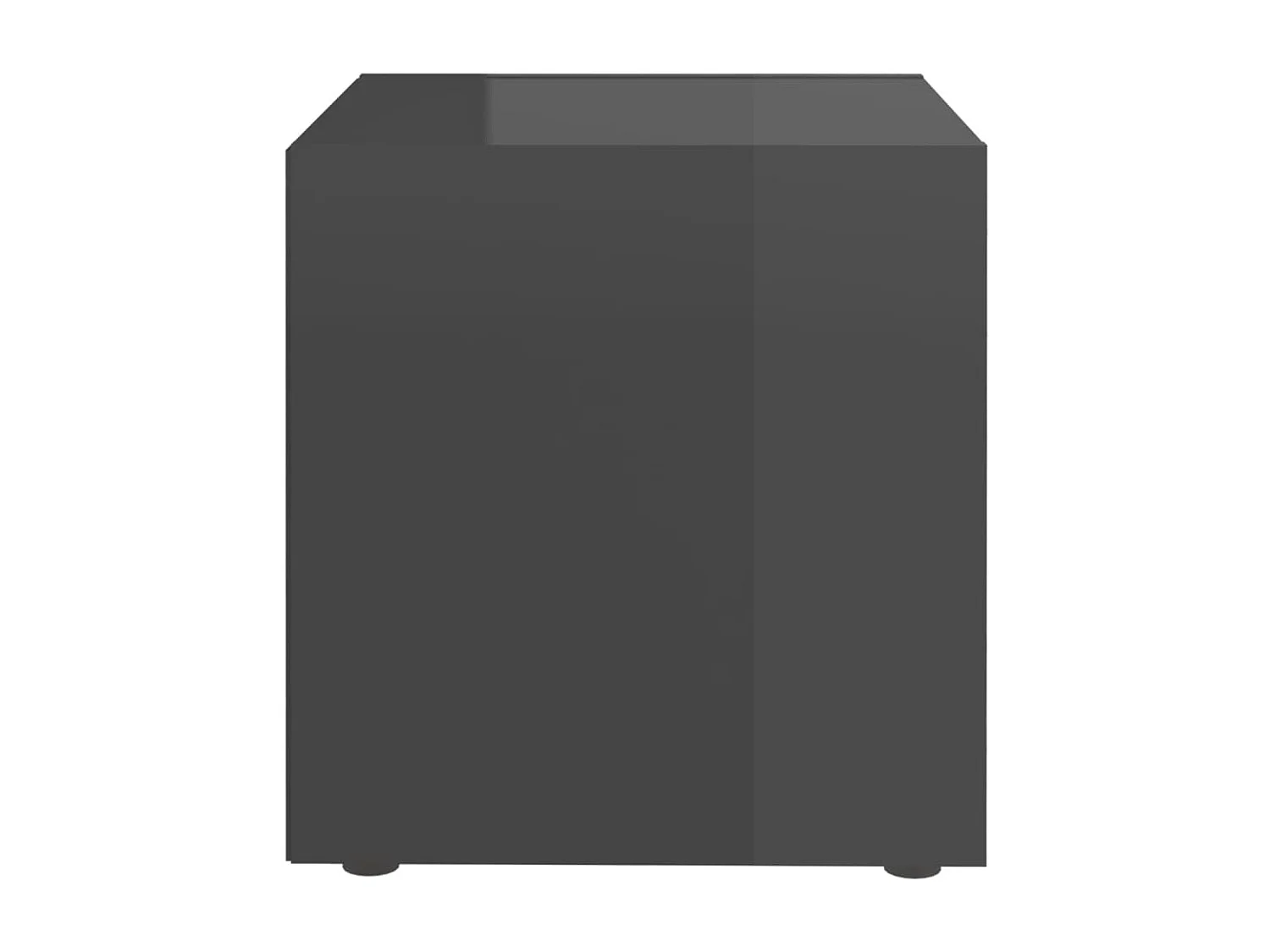 4 pcs Meubles TV Gris brillant 37x35x37 cm Aggloméré BE73129