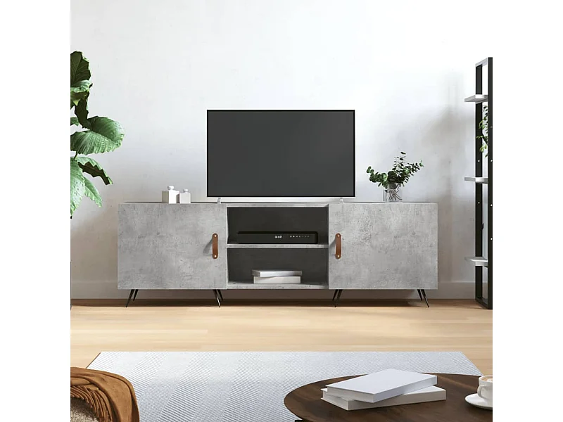TV-Schrank,TV-Möbel Betongrau 150x30x50 cm Holzwerkstoff -gkd549955