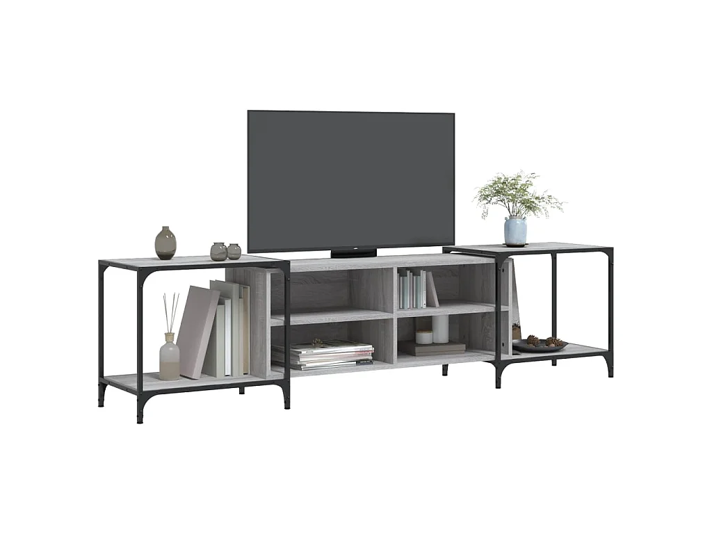 Meuble TV sonoma BEis 203x37x50 cm Bois d'ingénierie BE62215