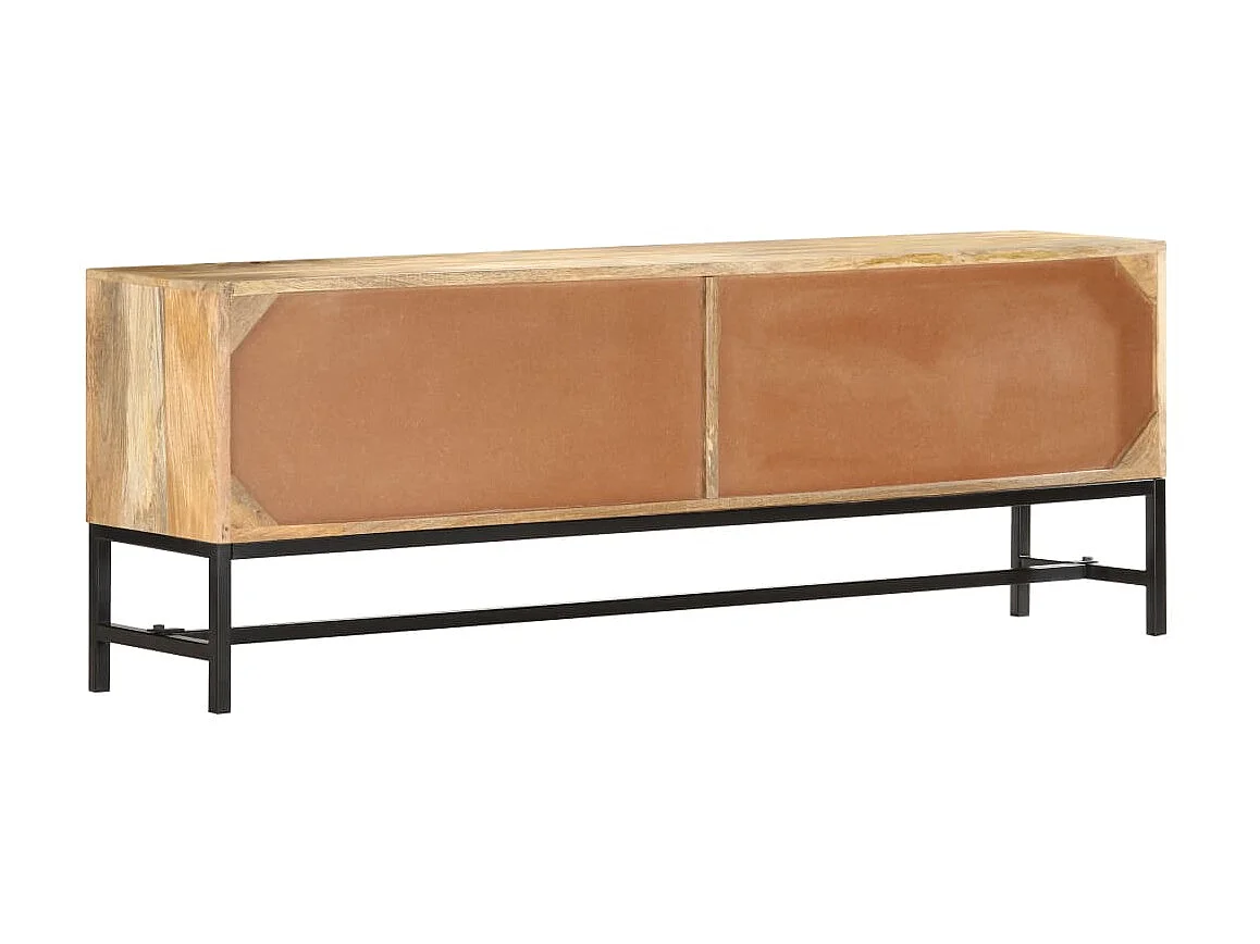 Meuble TV 140x30x50 cm Bois massif de manguier BE69915