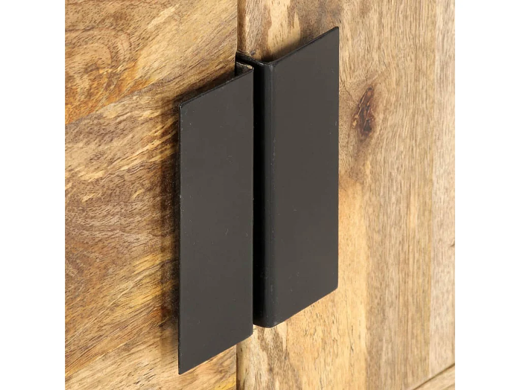 Meuble TV 140x30x50 cm Bois massif de manguier BE69915