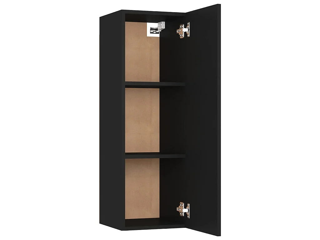 Meuble TV Noir 30,5x30x90 cm Aggloméré BE85155